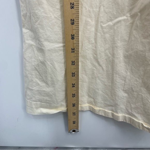 MONROW Poplin Mix Tank maxi Dress cream beige Sz M - Picture 10 of 10